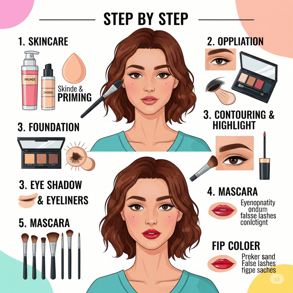 How to do make up infographic