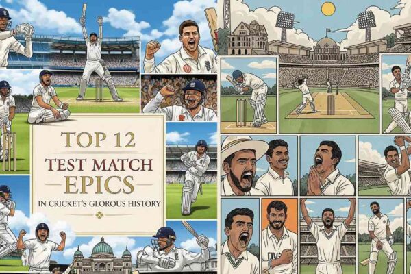 Top 12 Test Match Epics in Cricket’s Glorious History test matches