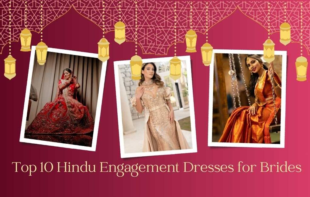 hindu engagement dress for bride