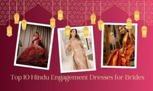 hindu engagement dress for bride