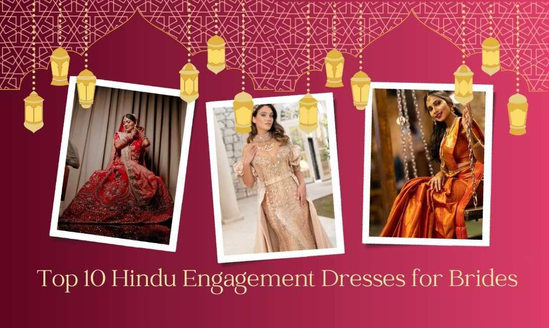 hindu engagement dress for bride