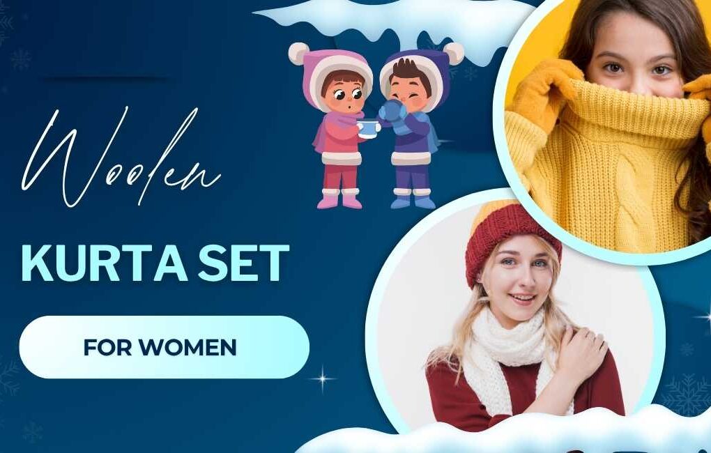 woolen kurta set for women