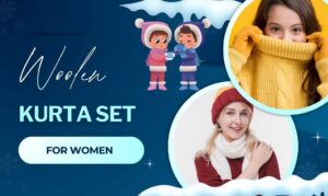 woolen kurta set for women